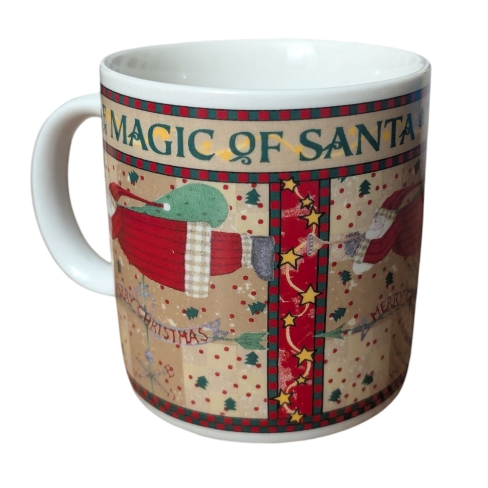 Debbie Mumm Magic of Santa Christmas Mugs - Set of 4 - Picture 9 of 10